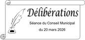 Délibérations du Conseil Municipal du 20 mars 2026