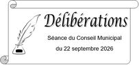 Délibérations du Conseil Municipal du 22 septembre 2026