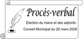 PV élections maire et adjoints du 20 mars 2026